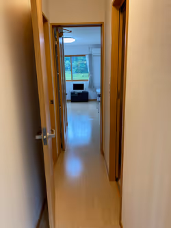 玄関から室内を見る